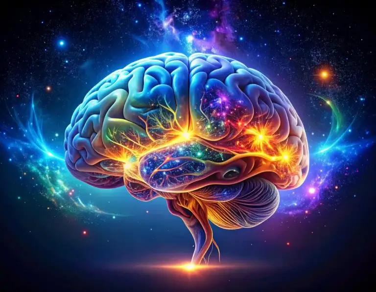 Coloured neurodivergent brain