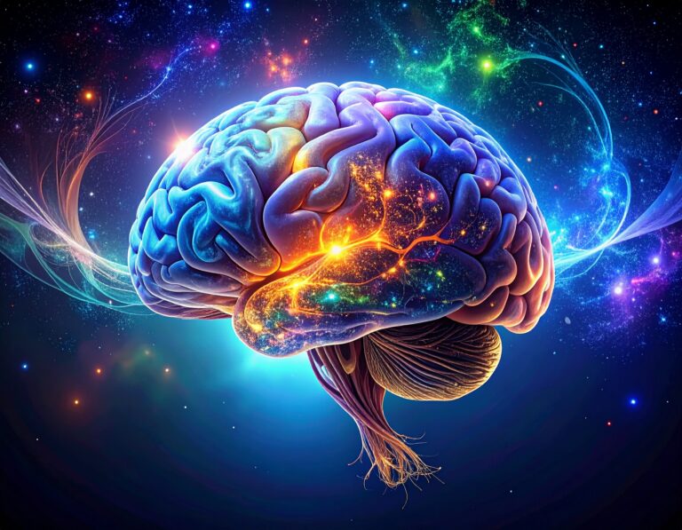 Coloured neurodivergent brain